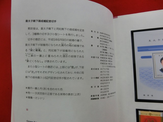 1993　皇太子殿下御成婚記念切手