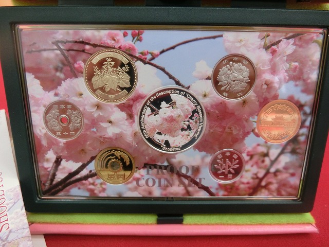 2007　桜の通り抜け  松月  プルーフ貨幣セット  造幣局発行