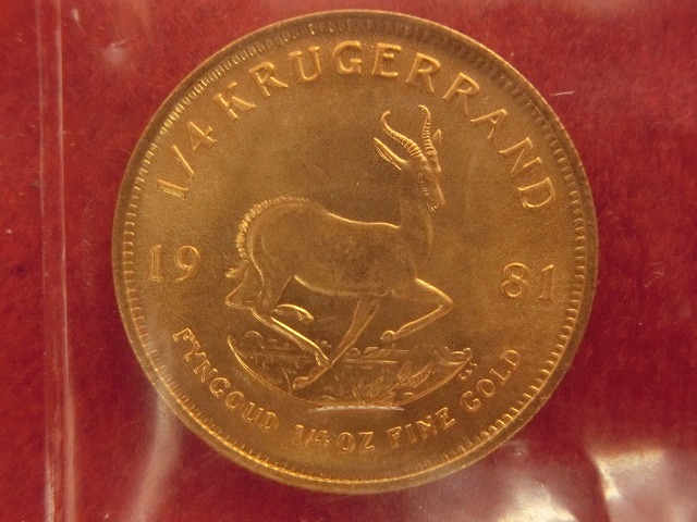 クルーガーランド金貨　1/4　1981　管理番号016