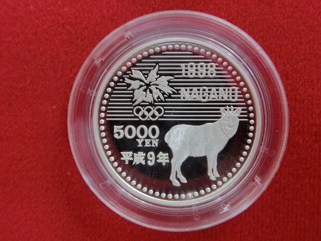 長野オリンピック記念　第2次　5,000円　銀貨　プルーフ