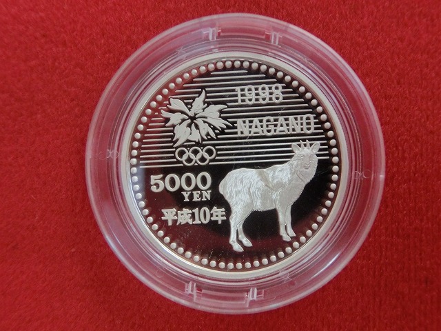 長野オリンピック記念　第3次　5,000円　銀貨　プルーフ