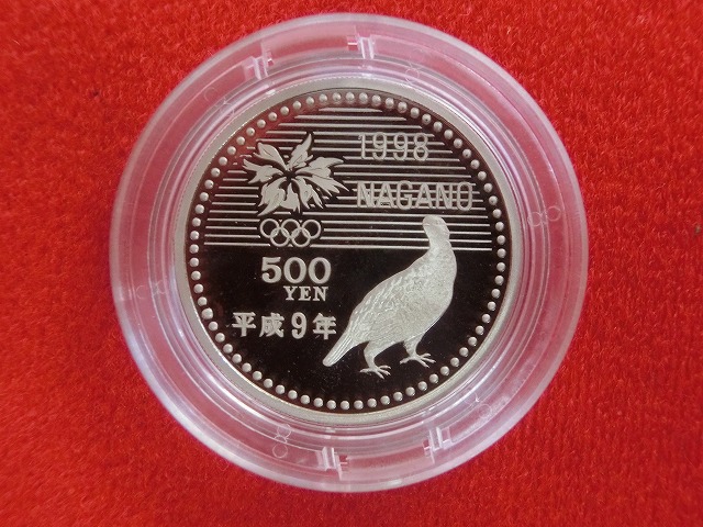 長野オリンピック記念　第2次　500円　白銅貨幣　プルーフ