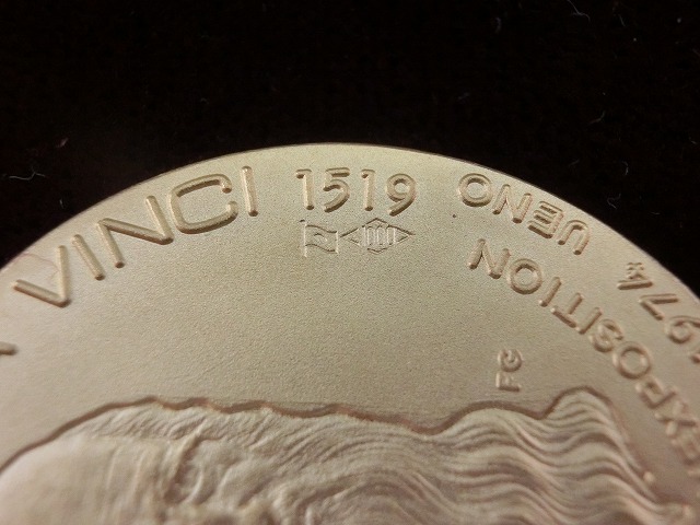 純金　45.13g　天皇陛下　モナ・リザ展　記念メダル　