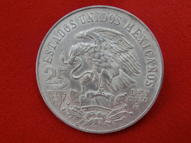 1968年  メキシコ  オリンピック  25ペソ  NO-1002