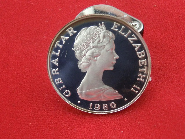 1900年  イギリス領ジブラルタル  ネルソン提督記念  1クラウン硬貨  エリザベス2世  NO-1016