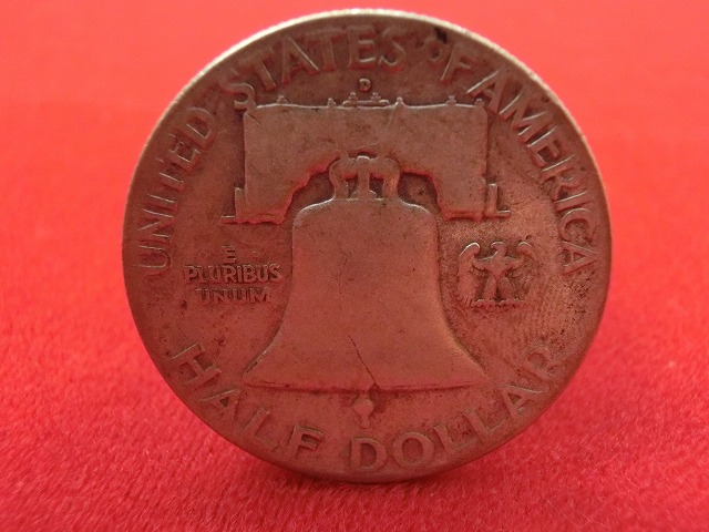 1948年  アメリカ  銀貨 50セント ハーフダラー フランクリン 大統領  NO-1018