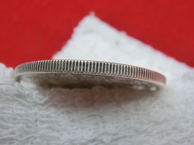 新1円銀貨  明治25年  円銀  小型  後期  古銭  NO-1013