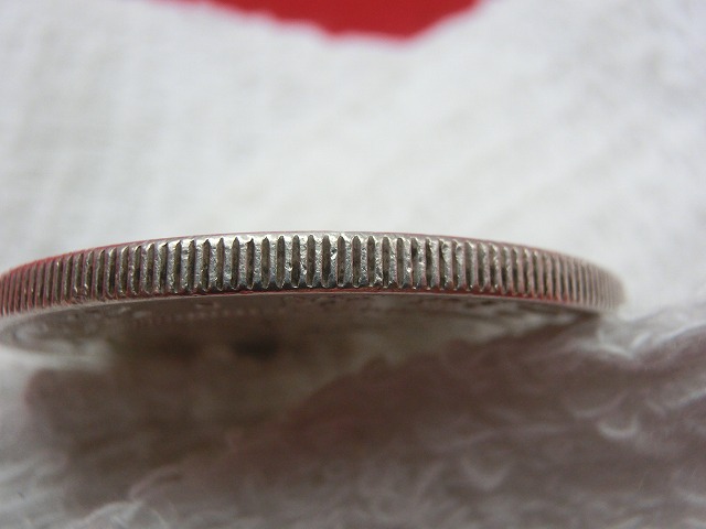 新1円銀貨  明治25年  円銀  小型  後期  古銭  NO-1014