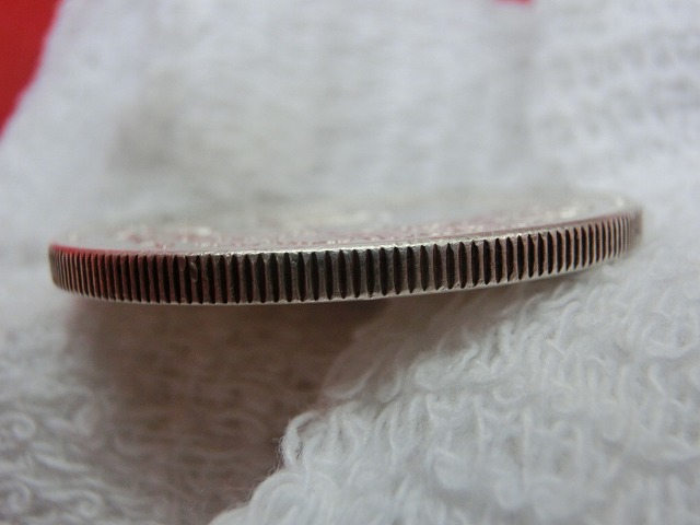 新1円銀貨  明治27年  円銀  小型  古銭  NO-1015