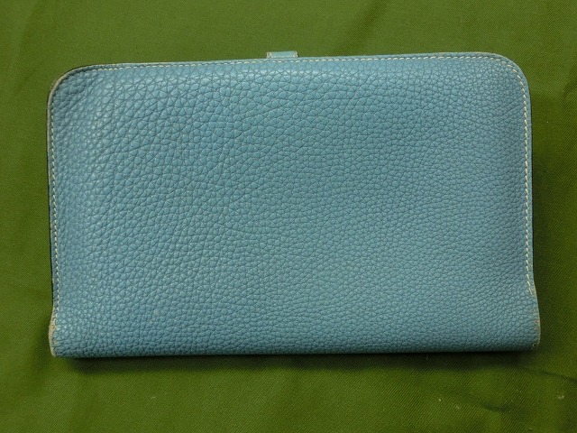 エルメス ドゴン  GM ゴールド金具 ブルー