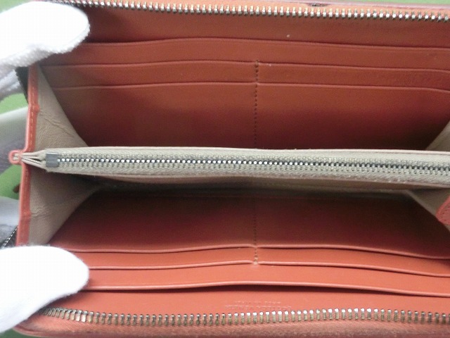 【良品】ボッテガヴェネタ 長財布(ラウンドファスナー)  イントレチャート ジップアラウンドウォレット