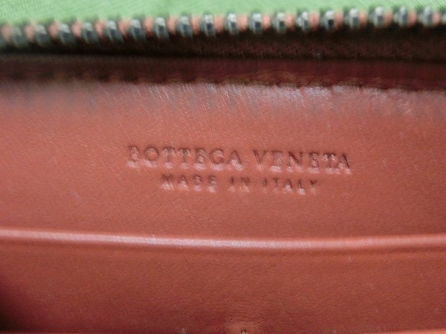 【良品】ボッテガヴェネタ 長財布(ラウンドファスナー)  イントレチャート ジップアラウンドウォレット