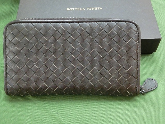 【極美品】ボッテガヴェネタ 長財布  イントレチャート ジップアラウンドウォレット