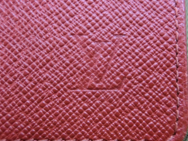 【美品】ルイヴィトン カードケース パスケース 定期入れ タイガ TAIGA 見開き  半透明窓つき 薄型