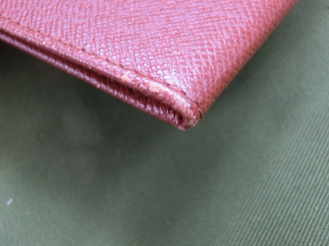 【美品】ルイヴィトン カードケース パスケース 定期入れ タイガ TAIGA 見開き  半透明窓つき 薄型