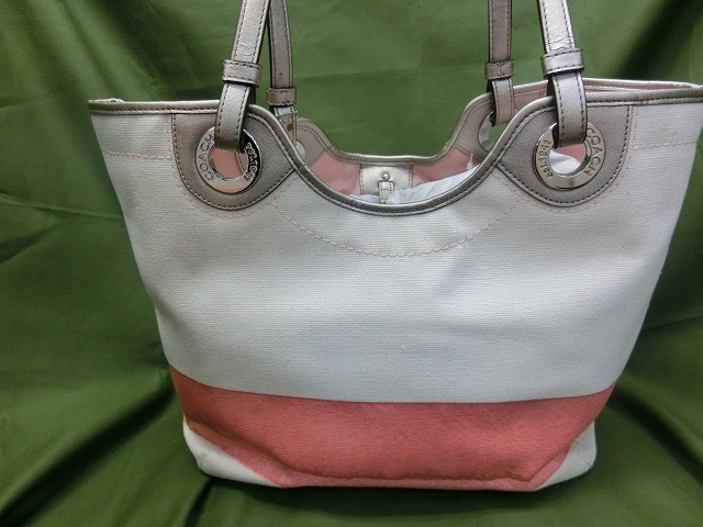 【未使用】コーチ トートバッグ ビーチ シェル F19273