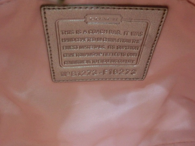 【未使用】コーチ トートバッグ ビーチ シェル F19273