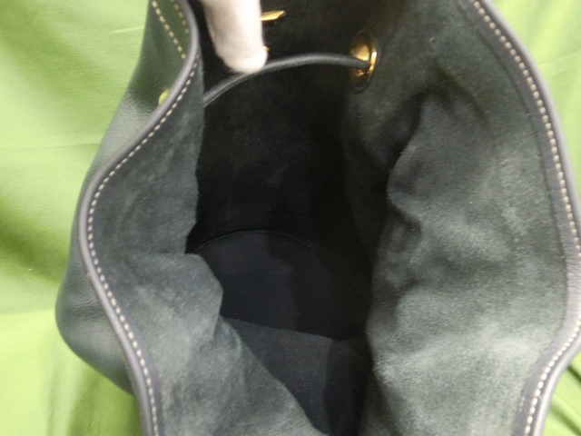 【美品】ロエベ ショルダーバック ネイビー 巾着