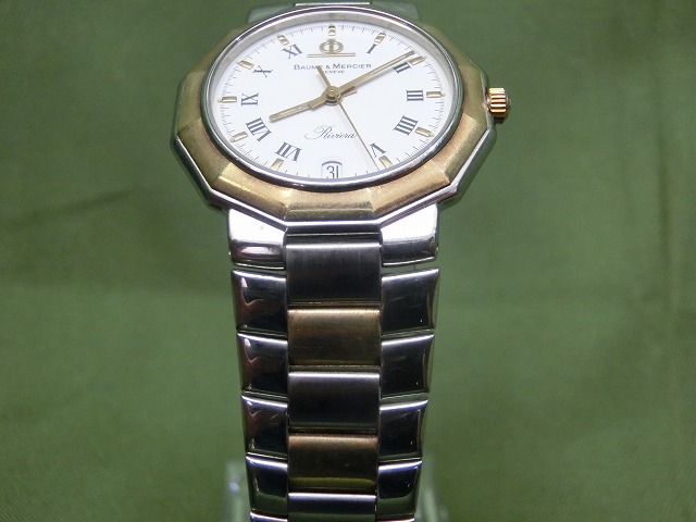 【美品】ボーム&メルシエ　リビエラ 5130 クォーツ 腕時計　稼働品　