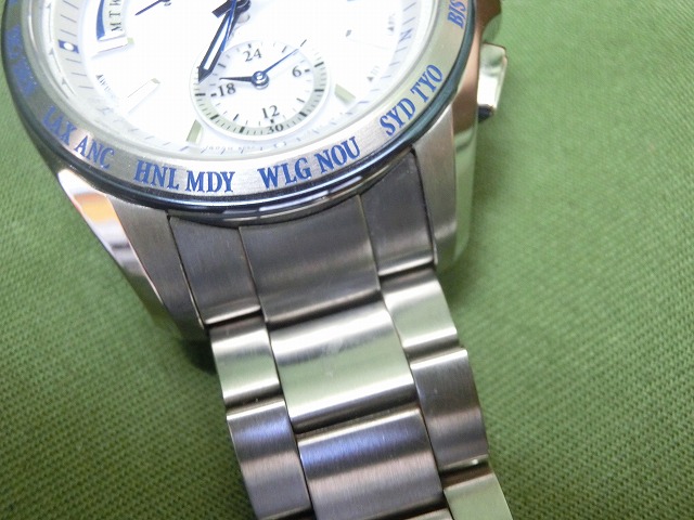 【美品】セイコー  ブライツ  8B54-0AW0  ワールドタイム  電波ソーラー  稼働品　