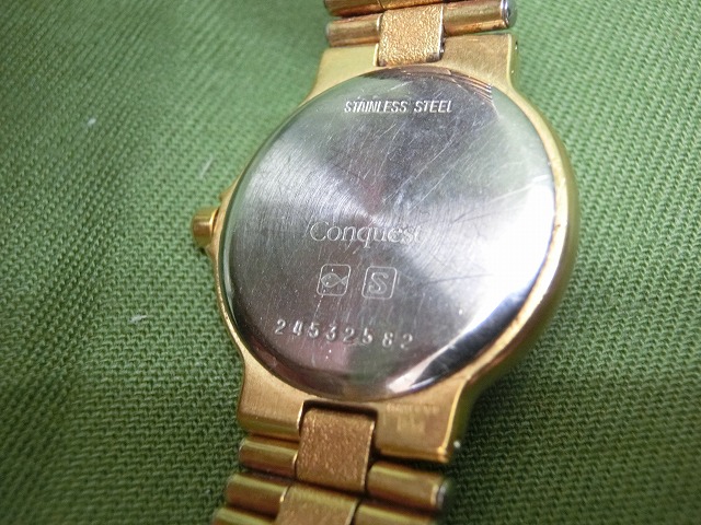 【美品】ロンジン コンクエスト デイト レディース クォーツ  152-4937