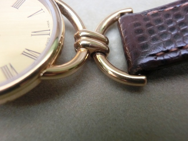 【美品】グッチ  レディース 6000.2.L 2針 クォーツ 腕時計 ゴールド